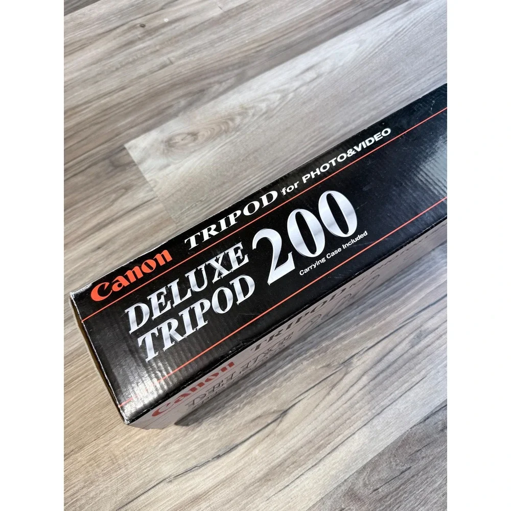 Canon Deluxe Tripod 200 for Photo and Video with Carrying Case Aluminum Black